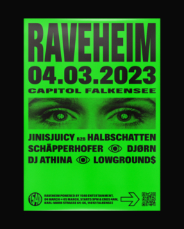 Raveheim Poster 04.03.2023. Astreinstudio.