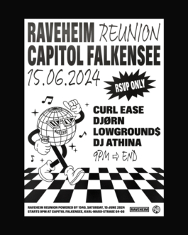 Raveheim Poster 15.06.2024. Astreinstudio.